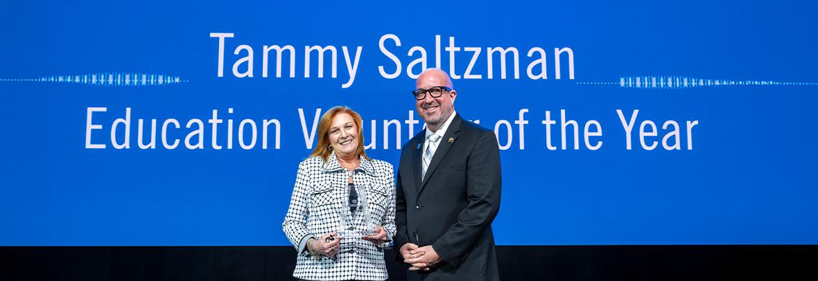 Tammy Saltzman Education Volunteer of the Year award 