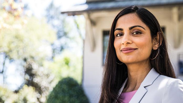 Photo of a smart looking asian business woman