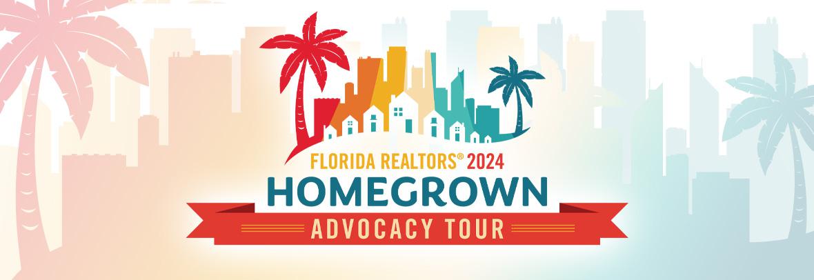 florida realtors 2024 homegrown advocacy tour illustration