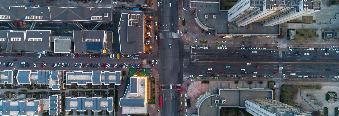 business district aerial