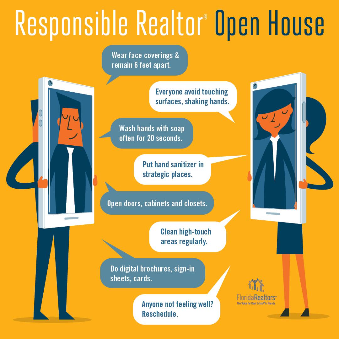 Responsible Realtor Open House infographic