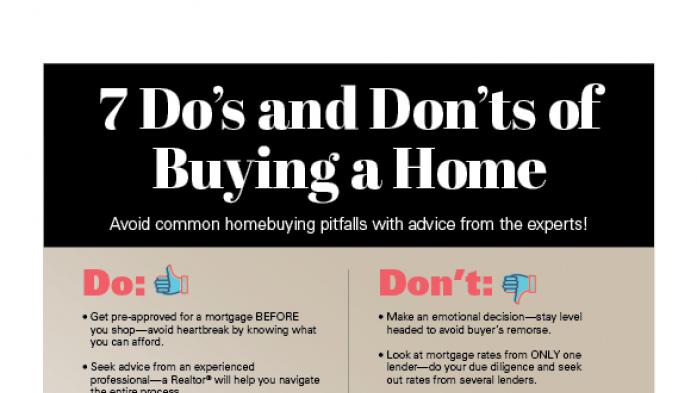 7 Do’s and Don’ts of Buying a Home infographic